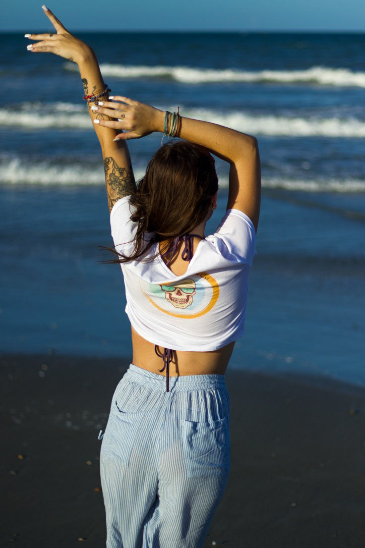 Seeing Waves Crop Top